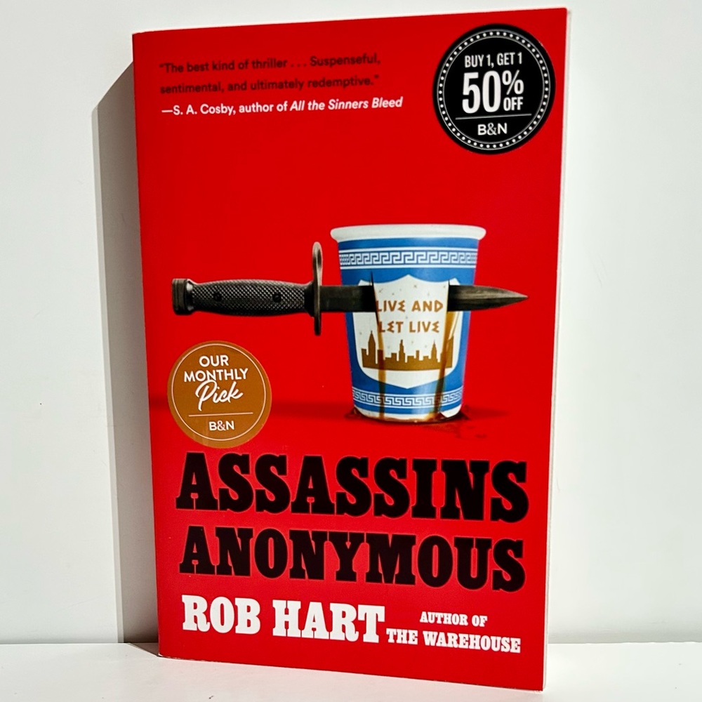 Assassins Anonymous Rob Hart Paperback Book Fiction NEW 2025 B&N Pick
